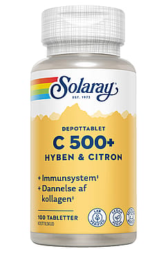 Solaray C-vitamin C500+  Hyben og Citron 100 tabl.