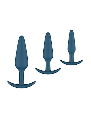Peech Trainy Butt Plug Set Petroleum