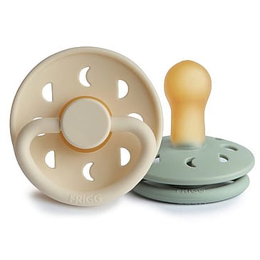 FRIGG Moon Phase Sutter i Latex 2-pak Cream/Sage Str. 2