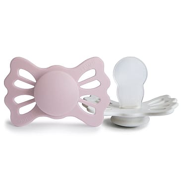 FRIGG Lucky Sutter i Silikone 2-pak Primrose/Silver Gray Str. 2