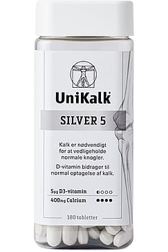 Unikalk Silver 5 Hvid 180 stk.