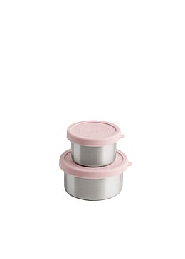 AYA&IDA Snack Container One Size Soft Rose 2-pak