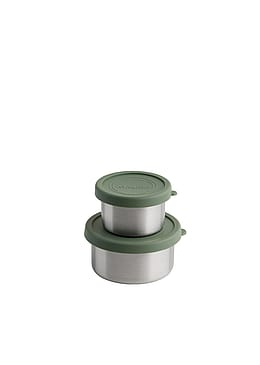 AYA&IDA Snack Container One Size Tropical Green 2-pak