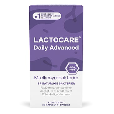 Lactocare Daily Advanced Mælkesyrebakterier 20 mia. 30 kaps.