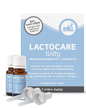 Lactocare Baby D-dråber med Mælkesyrebakterier 2 x 7,5 ml