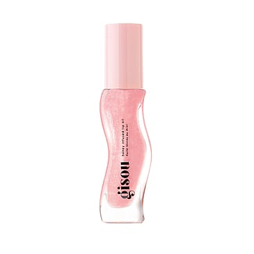 Gisou Honey Infused Lip Oil Clear pink shimmer