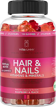 VitaYummy Hair & Nails (Mix: Raspberry & Peach) 110 stk