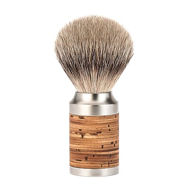 Mühle Shaving Rocca Silvertip Barberkost Rustfrit Stål/Birkebark