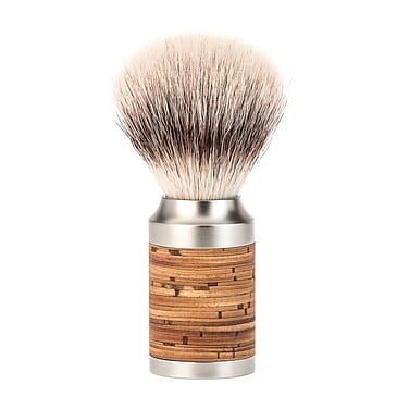 Mühle Shaving Rocca Silvertip Barberkost Rustfrit Stål/Birkebark
