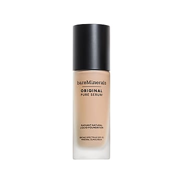 bareMinerals ORIGINAL Pure Serum Radiant Natural Liquid Foundation Mineral SPF 20 Light Cool 2
