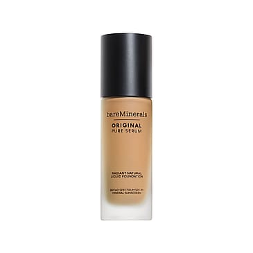 bareMinerals ORIGINAL Pure Serum Radiant Natural Liquid Foundation Mineral SPF 20 Light Warm 2.5