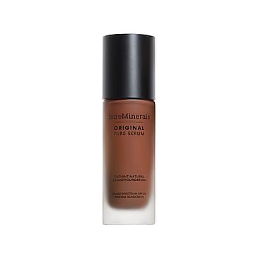 bareMinerals ORIGINAL Pure Serum Radiant Natural Liquid Foundation Mineral SPF 20 Deep Cool 6