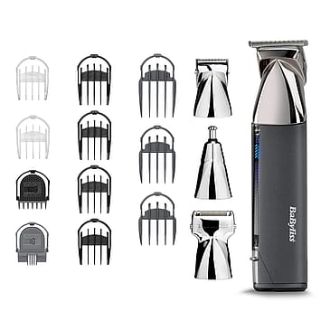 BaByliss Super X Metal 15-in-1 Cordless Multi Trimmer Chrome