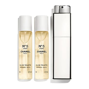 CHANEL Genopfyldelig Twist and Spray-flaske – Eau de Toilette 3 x 20 ml