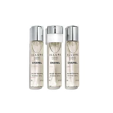 CHANEL Eau De Toilette Refillable Travel Spray 3 x 20 ml, Refill