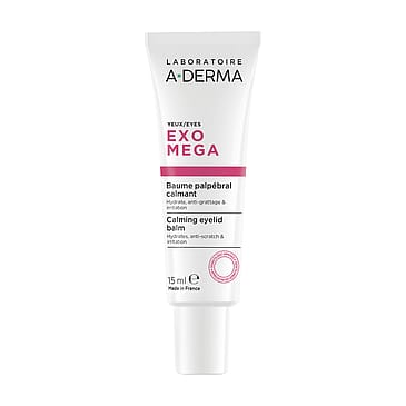 A-DERMA Exomega Face Calming Eyelid Balm 15 ml