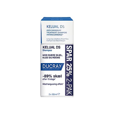Ducray Kelual DS Original Anti-Dandruff Treatment Shampoo Duopack 2x100 ml 2 x 100 ml
