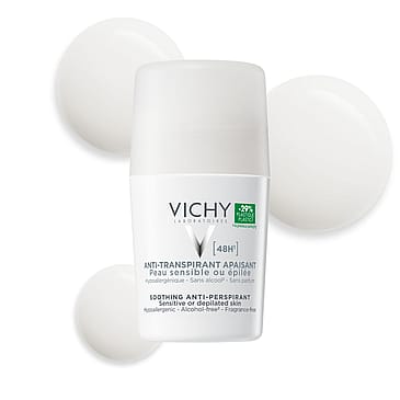 Vichy Antiperspirant Deodorant Roll-On 48H Fragrance Free 50 ml