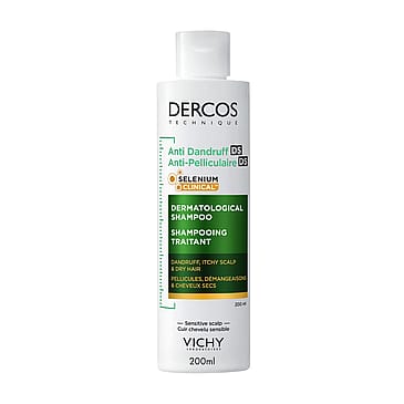 Vichy Dercos Skælshampoo til Tør Hårbund 200 ml