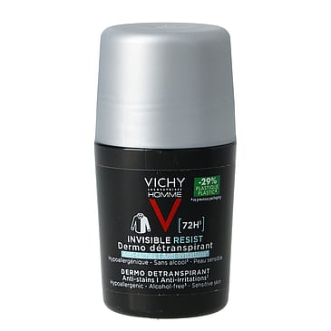 Vichy Homme Invisible Resist 72H Anti-Stain Deodorant Roll-On 50 ml