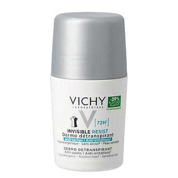 Vichy Invisible Resist 72H Anti-Stain Deodorant Roll-On 50 ml