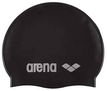 Arena Silicone Badehætte Voksen Black/Silver