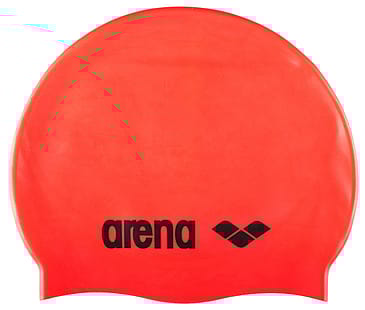 Arena Silicone Badehætte Voksen Fluo Red/Black