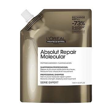 L'Oréal Professionnel Absolut Repair Molecular Shampoo Refill 500 ml, Refill