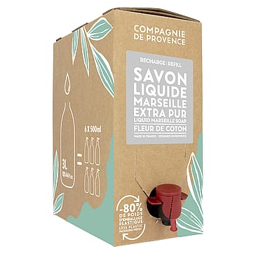 COMPAGNIE DE PROVENCE Liquid Marseille Soap Cotton Flower 3000 ml
