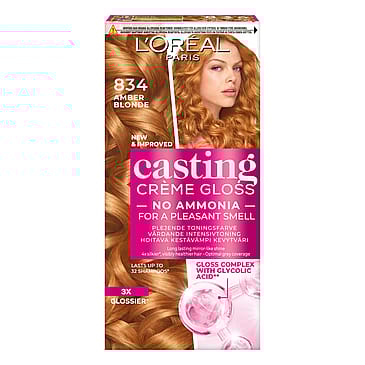 L'Oréal Paris Casting Crème Gloss Semipermanent Hårfarve 834 Amber Blonde