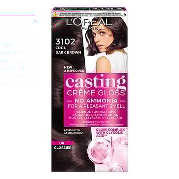 L'Oréal Paris Casting Crème Gloss Semipermanent Hårfarve 3102 Cool Dark Brown