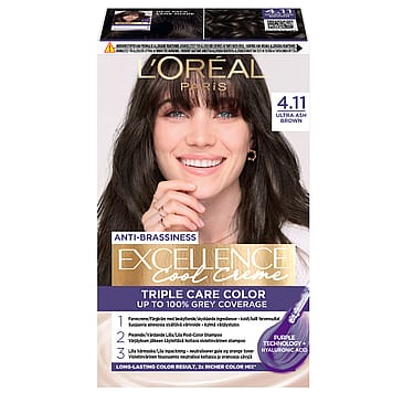L'Oréal Paris Excellence Cool Creme Permanent Color 4.11 Ultra Ash Brown