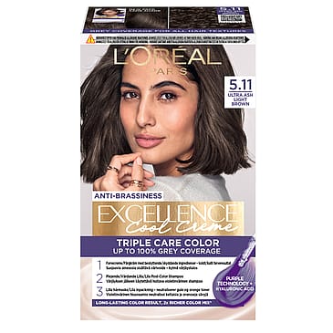 L'Oréal Paris Excellence Cool Creme Permanent Color 5.11 Ultra Ash Light Brown