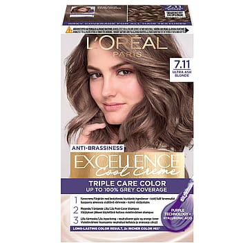 L'Oréal Paris Excellence Cool Creme Permanent Color 7.11 Ultra Ash Blond