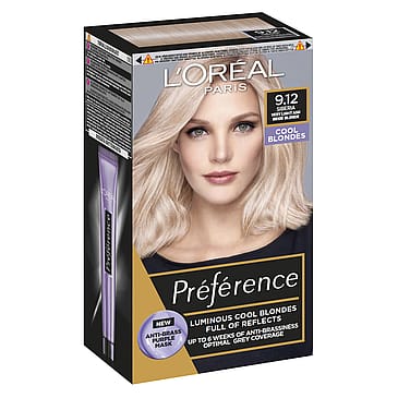 L'Oréal Paris Préférence Cool Blondes Permanent Color 9.12 Siberia
