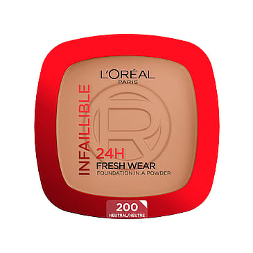 L'Oréal Paris Infaillible 24H Fresh Wear Foundation in a Powder 200 Neutral Undertone