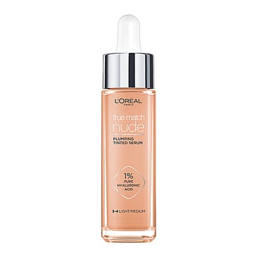 L'Oréal Paris True Match Nude Plumping Tinted Serum Light-Medium 3-4