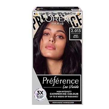 L'Oréal Paris Préférence Vivid Colours Permanent Color 2.013 Deep Black