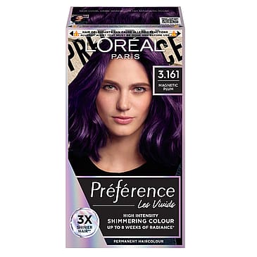 L'Oréal Paris Préférence Vivid Colours Permanent Color 3.161 Magnetic Plum