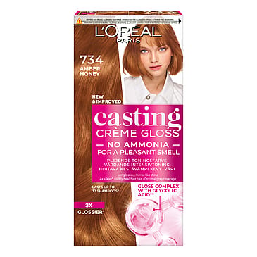 L'Oréal Paris Casting Crème Gloss Semi-Permanent Color 734 Amber Honey