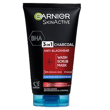 Garnier PureActive BHA Charcoal 3in1 Anti-Blackhead Rensegel 150 ml