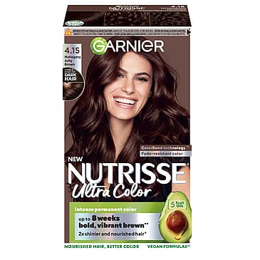 Garnier Nutrisse Ultra Color Permanent Color 4.15 Mahogany Ashy Brown