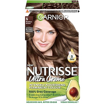 Garnier Nutrisse Ultra Créme Permanent Color 5 Medium Brown