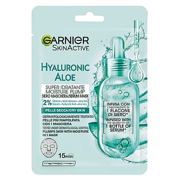 Garnier Hyaluronic Aloe Super Idratante Moisture Plump Sheet Mask