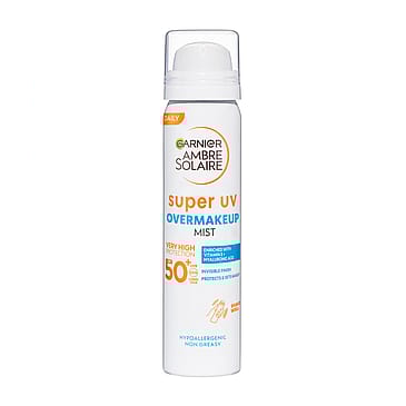 Garnier Ambre Solaire Super UV Over Makeup Mist With Hyaluronic Acid SPF50+ 75 ml
