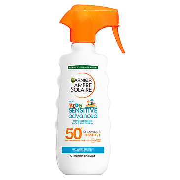 Garnier Ambre Solaire Sensitive Advanced Kids Hypoallergenic Face & Body Spray SPF50+ 200 ml