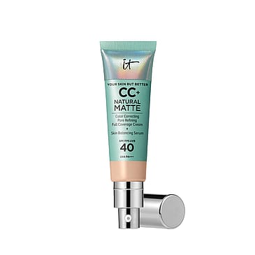 IT Cosmetics CC+ Cream Natural Matte Foundation for Oily Skin with SPF 40 Fair Light