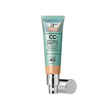 IT Cosmetics CC+ Cream Natural Matte Foundation for Oily Skin with SPF 40 Medium