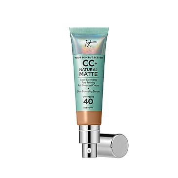 IT Cosmetics CC+ Cream Natural Matte Foundation for Oily Skin with SPF 40 Tan