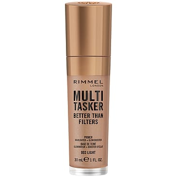Rimmel Multi-Tasker Better Than Filters Face Primer, Glow Booster and Highlighter 003 Light